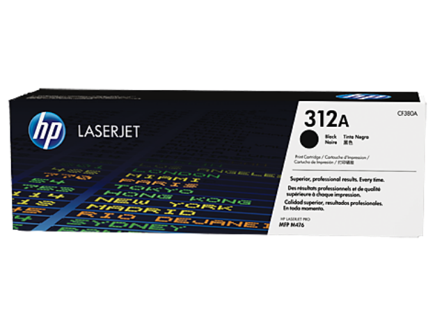 Picture of HP 312A Standard Capacity Black Toner Cartridge - CF380A