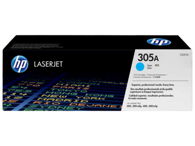 Picture of HP 410A Standard Capacity Cyan Toner Cartridge - CF411A