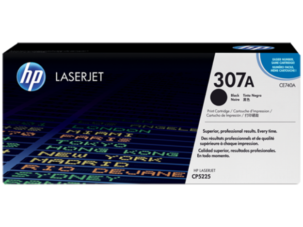 Picture of HP 307A Black Standard Capacity Toner 7K pages for HP Color LaserJet CP5225 - CE740A