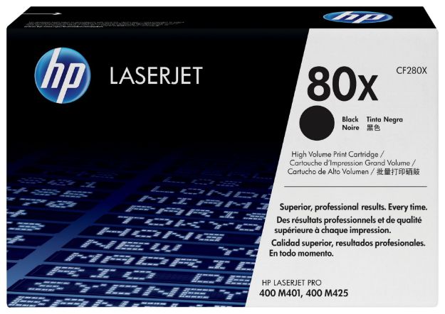 Picture of HP 80X High Capacity Black Toner Cartridge - CF280X