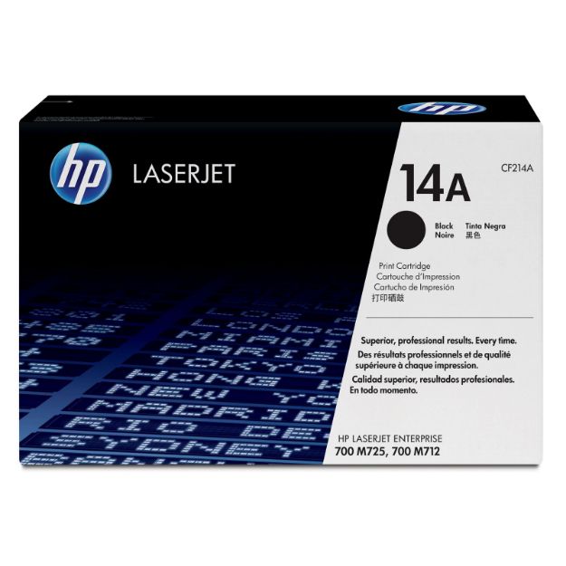 Picture of HP 14A Standard Capacity Black Toner Cartridge - CF214A