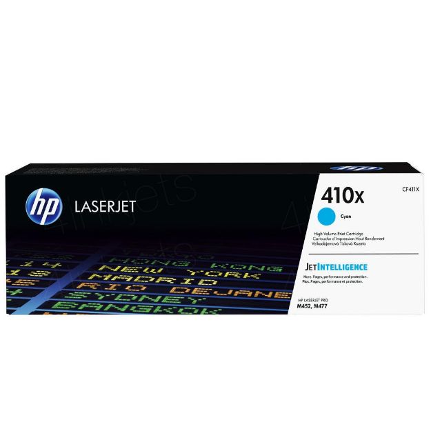 Picture of HP 410X High Capacity Cyan Toner Cartridge - CF411X