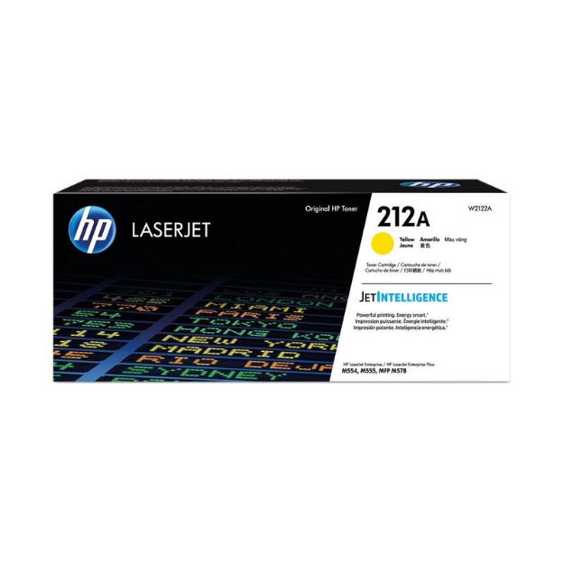 Picture of HP 212A Yellow Standard Capacity Toner 4.5K pages - W2122A