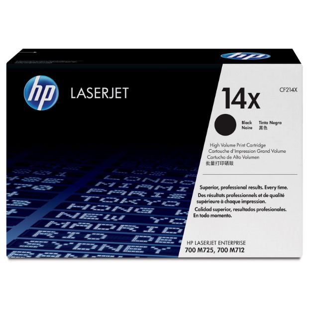 Picture of HP 14X High Capacity Black Toner Cartridge - CF214X