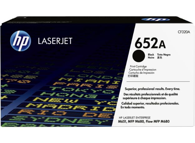 Picture of HP 652A Standard Capacity Black Toner Cartridge - CF320A