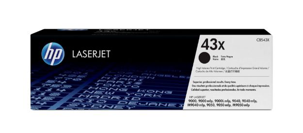 Picture of HP 43X Black High Yield Toner Cartridge 30K pages for HP LaserJet 9000/9040/9050/M9040/M9050/M9059 - C8543X