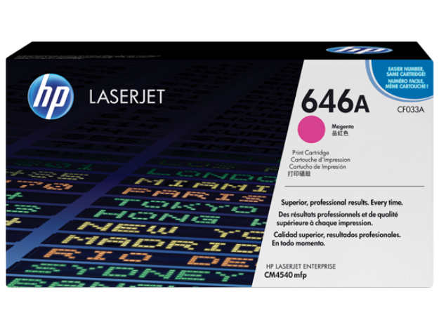 Picture of HP 646A Standard Capacity Magenta Toner Cartridge - CF033A