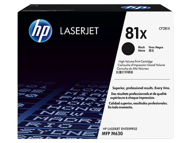 Picture of HP 81X High Capacity Black Toner Cartridge - CF281X