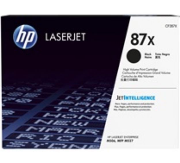 Picture of HP 87X High Capacity Black Toner Cartridge - CF287X