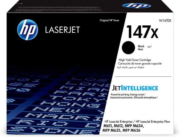 Picture of HP 147X High Capacity Black Toner Cartridge - W1470X