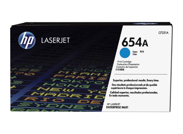 Picture of HP 654A Standard Capacity Black Toner Cartridge - CF331A