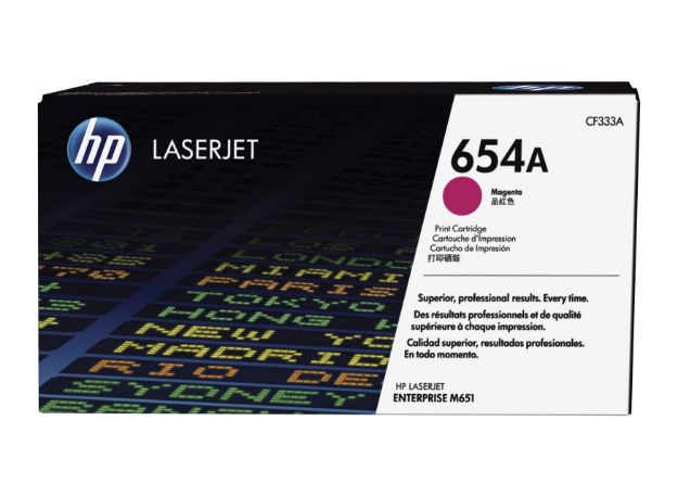 Picture of HP 654A Standard Capacity Magenta Toner Cartridge - CF333A