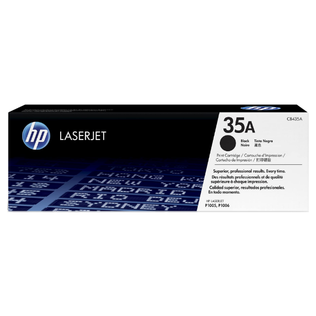 Picture of HP 35A Black Standard Capacity Toner Cartridge 1.5K pages for HP LaserJet P1005/P1006 - CB435A