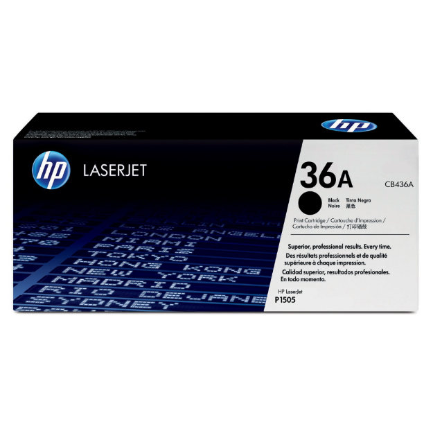 Picture of HP 36A Black Standard Capacity Toner Cartridge 2K pages for HP LaserJet M1120/M1522/P1505 - CB436A