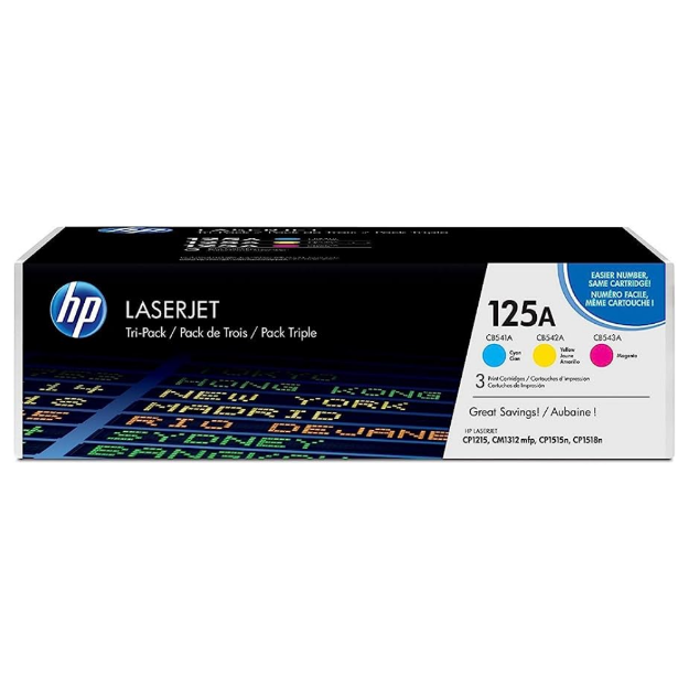 Picture of HP 125A Standard Capacity Colour Toner Cartridge Multipack - CF373AM