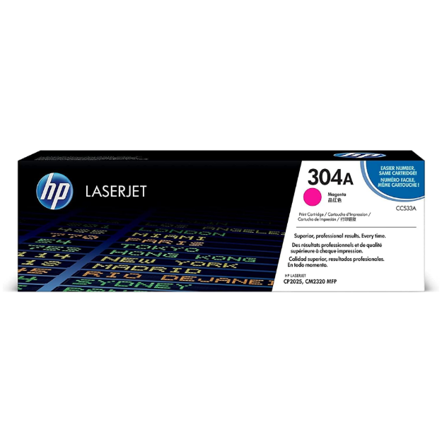 Picture of HP 304A Magenta Standard Capacity Toner 2.8K pages for HP Color LaserJet CM2320/CP2025 - CC533A