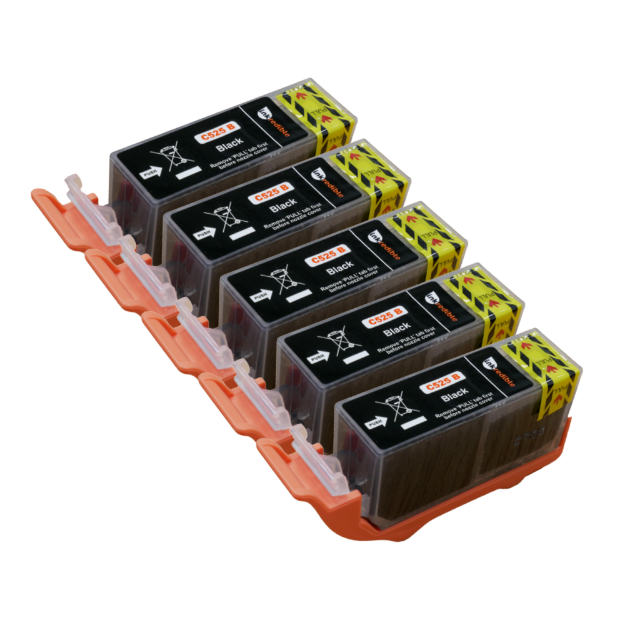 Picture of Compatible Canon Pixma MG5200 Series Black (PGBK) Ink Cartridges (5 Pack)