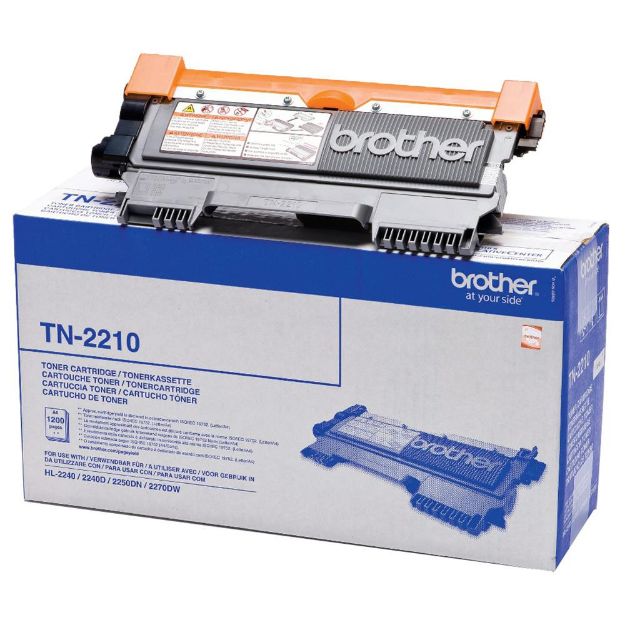 Picture of Brother Black Toner Cartridge 1.2k pages - TN2210