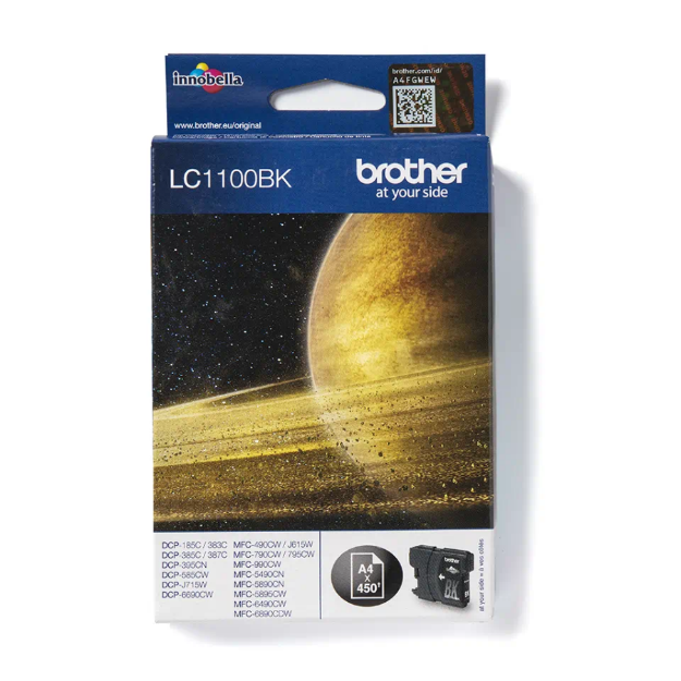 Picture of Brother Black Ink Cartridge 10ml - LC1100BK