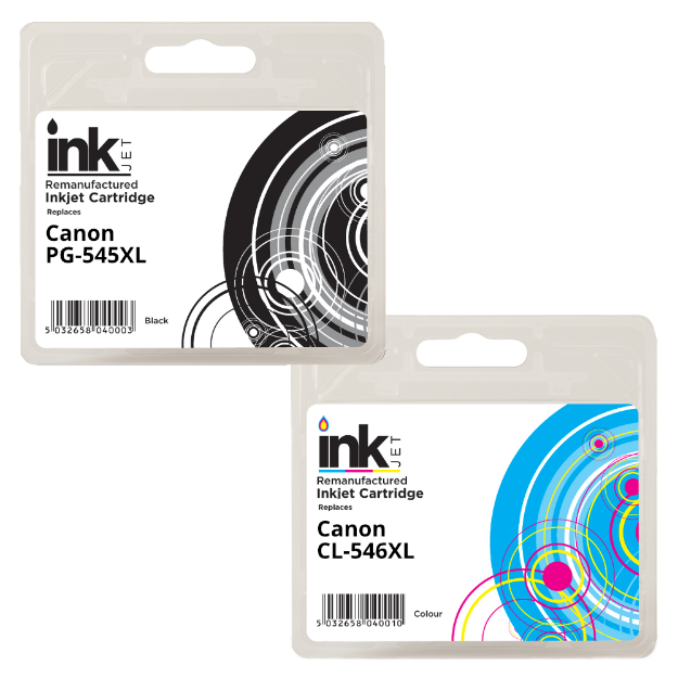 Picture of Remanufactured Canon Pixma TS205 High Capacity Combo Pack Ink Cartridges