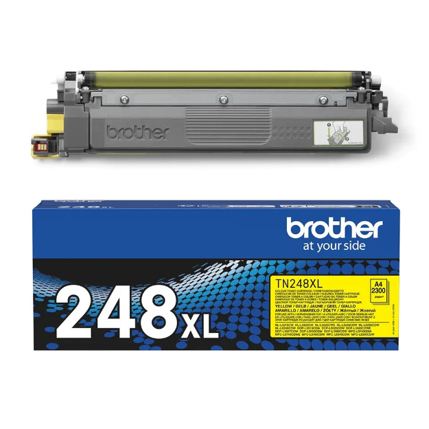 Picture of Genuine Brother TN248 High Capacity Yellow Toner Cartridge