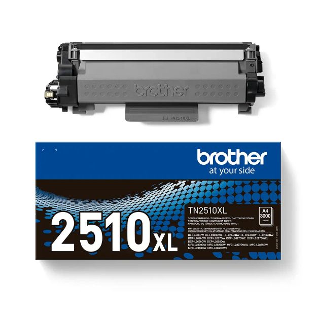 Picture of Genuine Brother TN2510 High Capacity Black Toner Cartridge