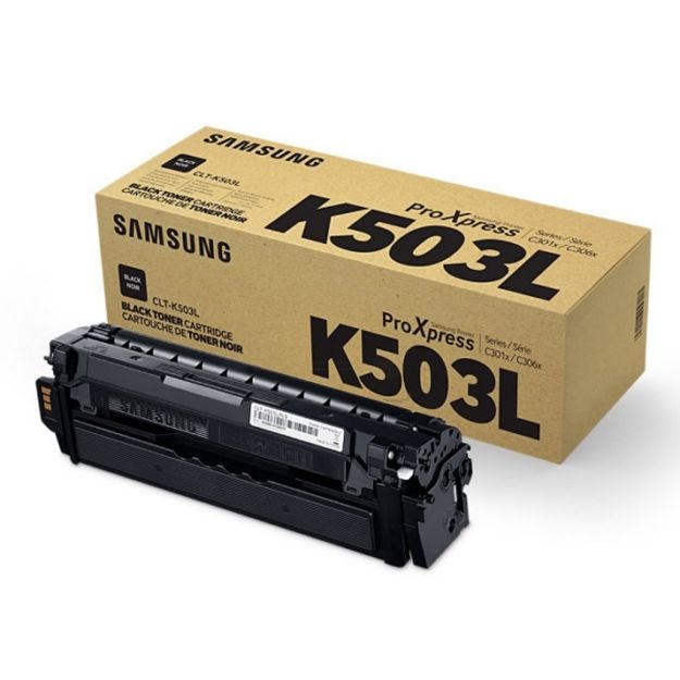 Picture of Samsung CLTK503L Black Toner Cartridge 8K pages - SU147A