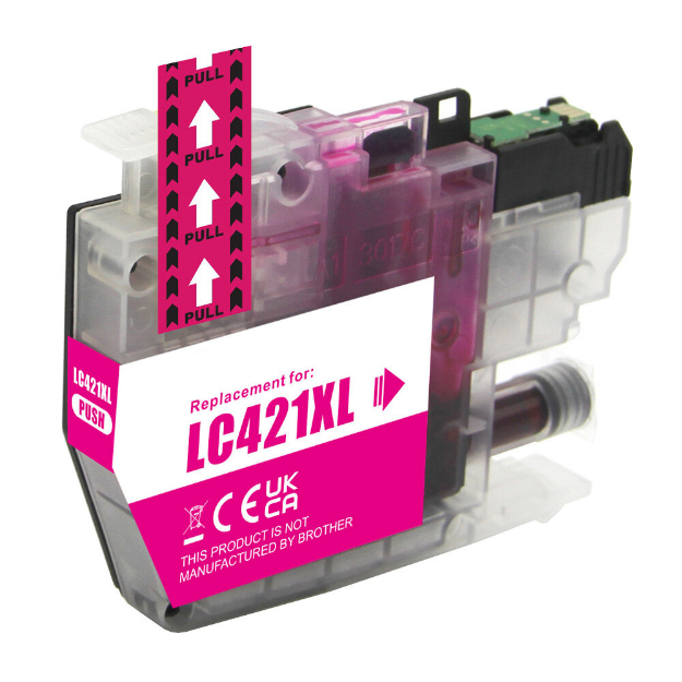 Picture of Compatible Brother LC421XL High Capacity Magenta Ink Cartridge