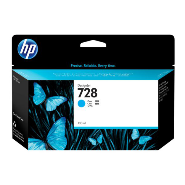 Picture of HP 728 Cyan Standard Capacity Ink Cartridge 130ml - F9J67A