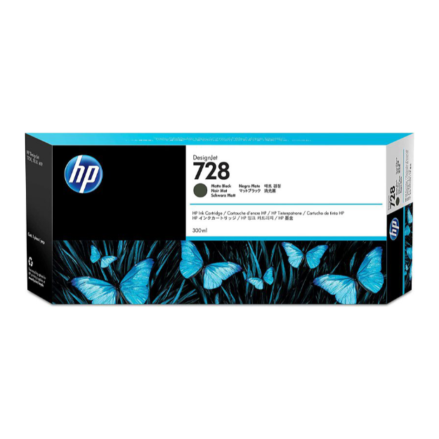 Picture of HP 728 Matte Black Standard Capacity Ink Cartridge 300ml - F9J68A