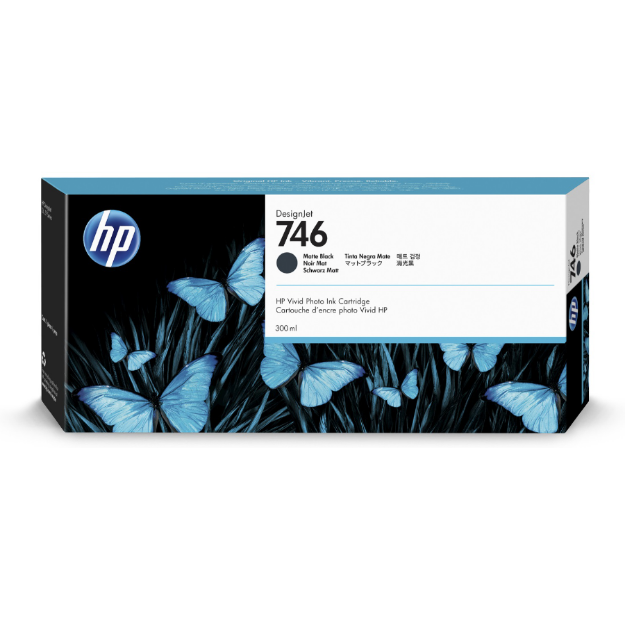 Picture of HP 746 Matte Black High Capacity Ink Cartridge 300ml - P2V83A