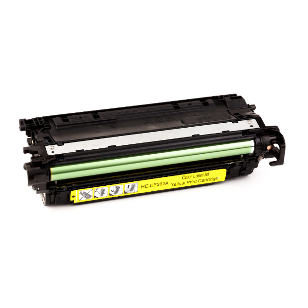 Picture of Compatible HP CE262A Yellow Toner Cartridge