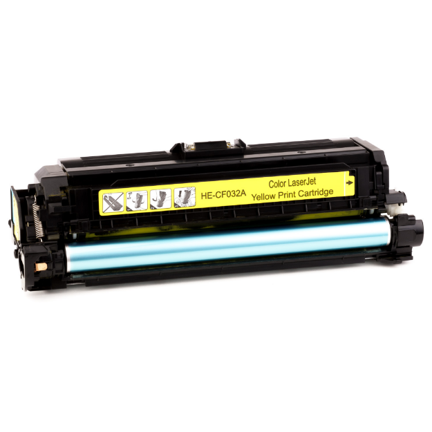 Picture of Compatible HP CF032A Yellow Toner Cartridge