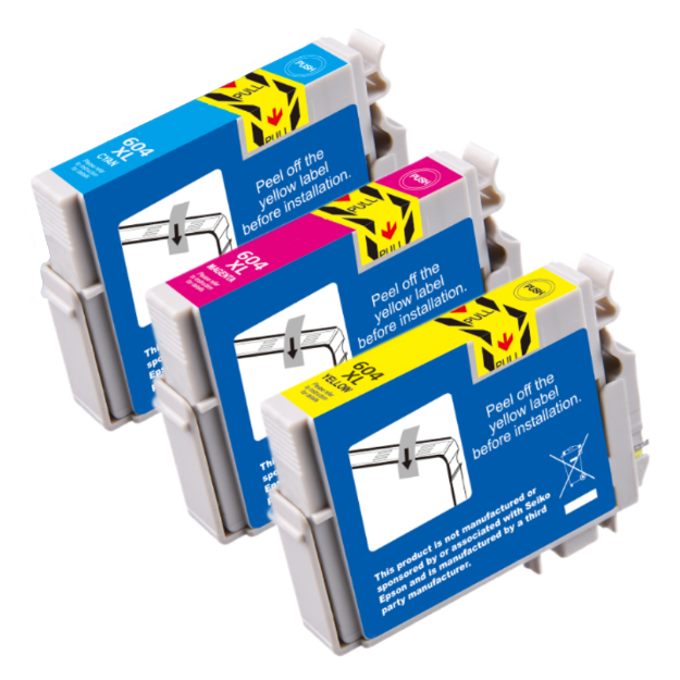 Picture of Compatible Epson 604XL High Capacity Colour Multipack Ink Cartridges