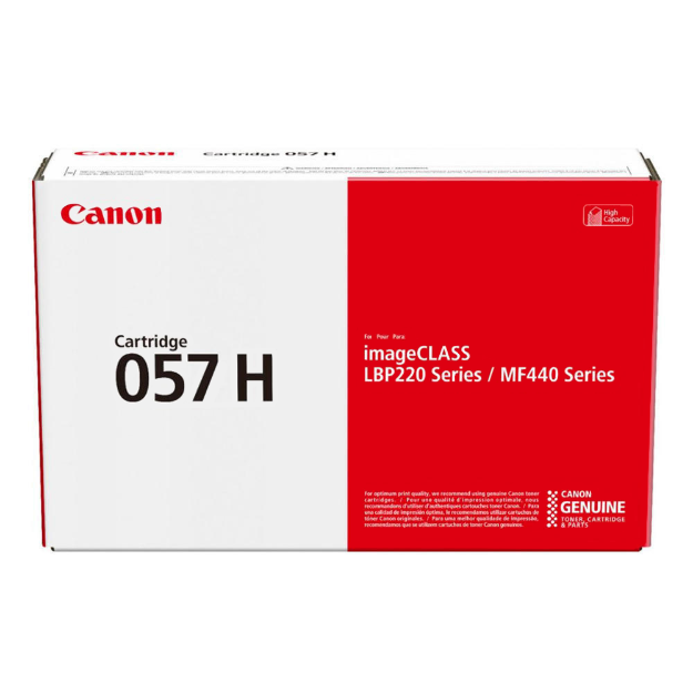 Picture of Genuine Canon 057H High Capacity Black Toner Cartridge