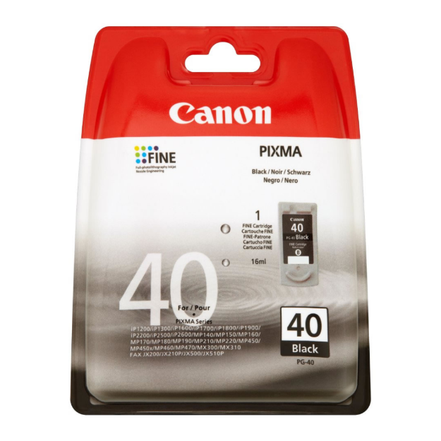 Picture of Canon PG-40 Black Standard Capacity Ink Cartridge 16ml - 0615B001