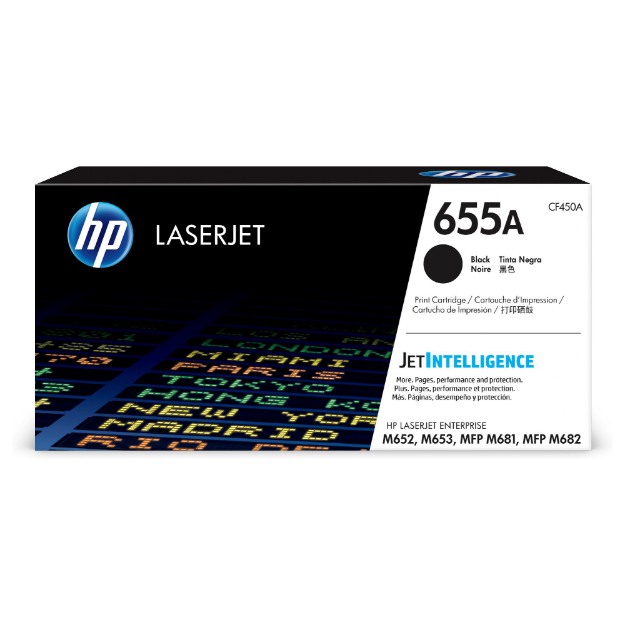 Picture of HP 655A Standard Capacity Black Toner Cartridge - CF450A