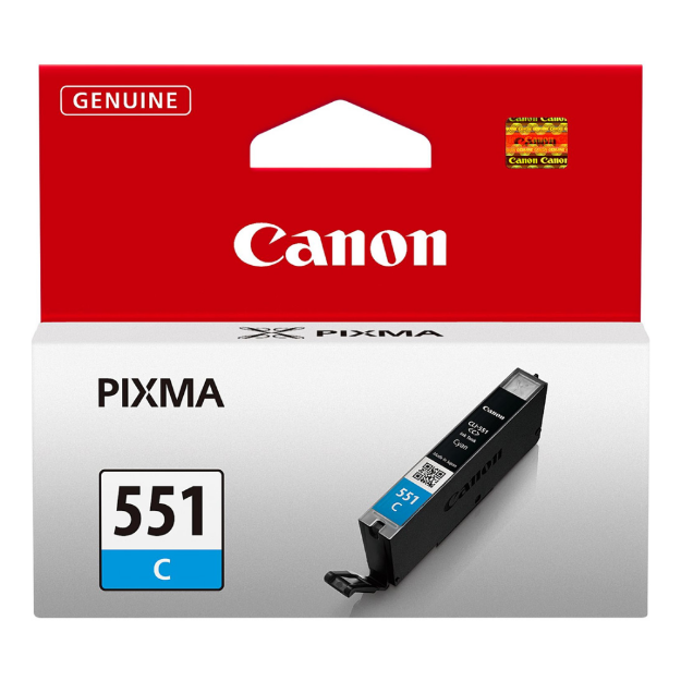 Picture of Canon CLI-551 Cyan Standard Capacity Ink Cartridge 7ml - 6509B001