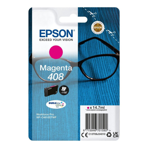 Picture of Epson 408 Magenta Standard Capacity Ink Cartridge 14.7ml - C13T09J34010