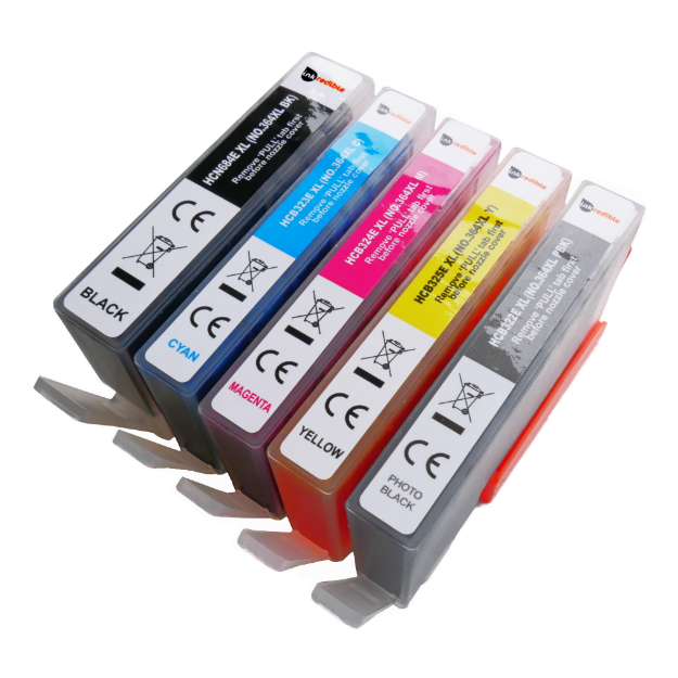 Picture of Compatible HP 364 XL Multipack (5 Pack) Ink Cartridges