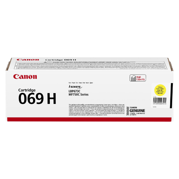 Picture of Genuine 069H High Capacity Yellow Toner Cartridge