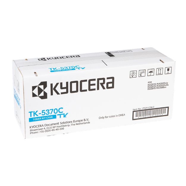 Picture of Genuine Kyocera TK-5370 Cyan Toner Cartridge