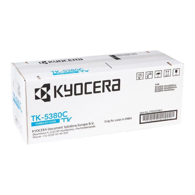 Picture of Genuine Kyocera ECOSYS PA4000cx Cyan Toner Cartridge