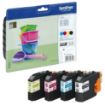 Picture of Brother Black Cyan Magenta Yellow Standard Capacity Ink Cartridge Multipack 7ml + 3 x 4ml (Pack 4) - LC221VALBP