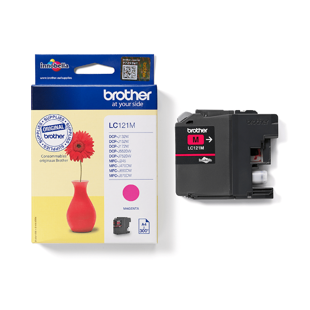 Picture of Brother Magenta Ink Cartridge 4ml - LC121M