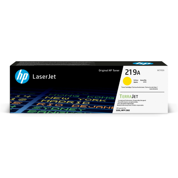 Picture of HP W2192A Yellow Toner Cartridge