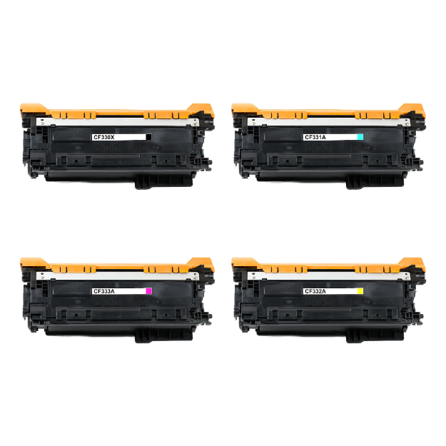 Picture of Compatible HP Colour LaserJet Enterprise M651n Multipack Toner Cartridges