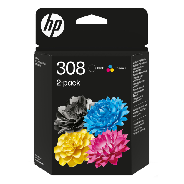 Picture of OEM HP 308 Combo Pack Ink Cartridges